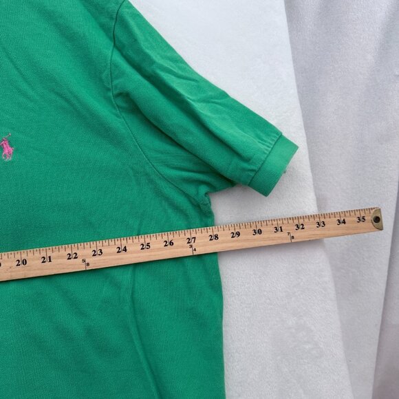 Polo Ralph Lauren Polo Shirt Mens 3XB Big Green Knit Pony Preppy - Picture 5 of 7